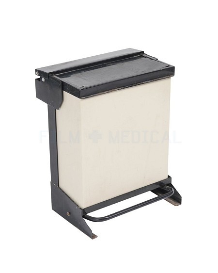 Black Top Small Beige Pedal Bin